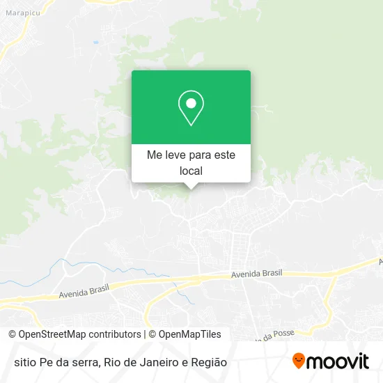 sitio Pe da serra mapa