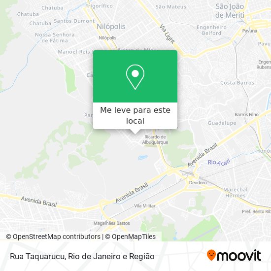 Rua Taquarucu mapa