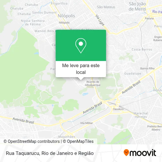 Rua Taquarucu mapa