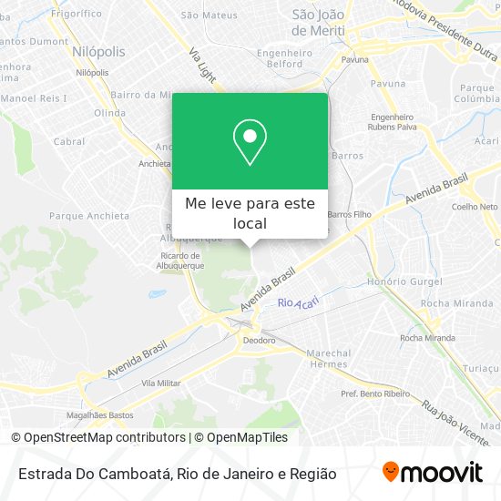 Estrada Do Camboatá mapa