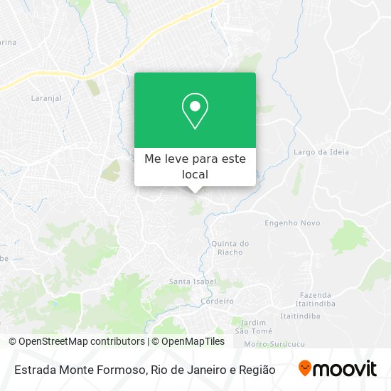 Estrada Monte Formoso mapa