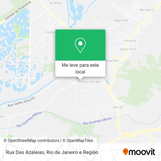Rua Das Azaleias mapa