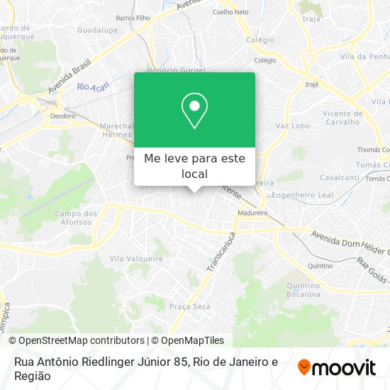 Rua Antônio Riedlinger Júnior 85 mapa