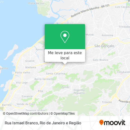 Rua Ismael Branco mapa