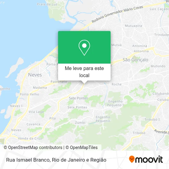 Rua Ismael Branco mapa