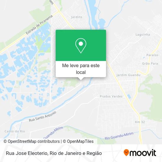 Rua Jose Eleoterio mapa