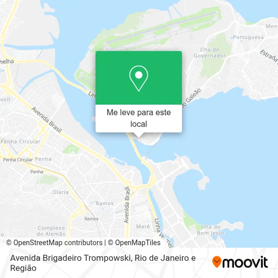 Avenida Brigadeiro Trompowski mapa