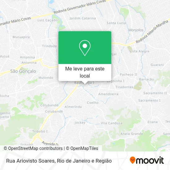 Rua Ariovisto Soares mapa