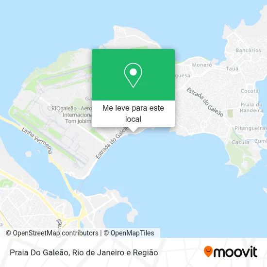 Praia Do Galeão mapa