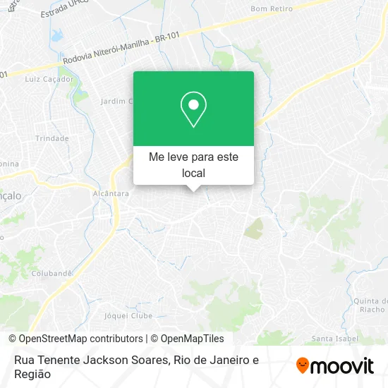 Rua Tenente Jackson Soares mapa