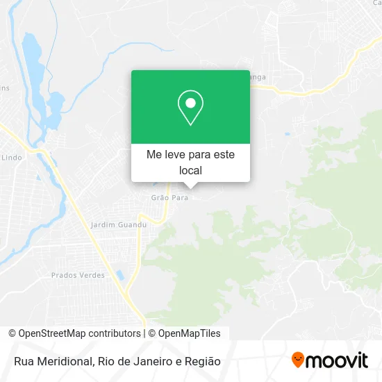 Rua Meridional mapa