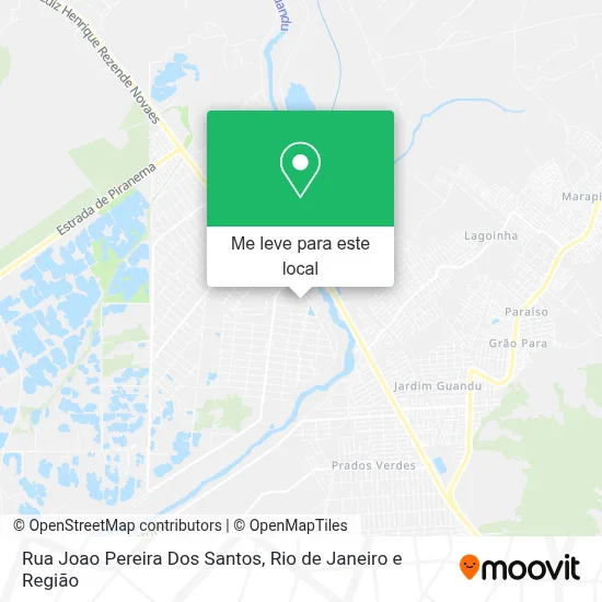 Rua Joao Pereira Dos Santos mapa
