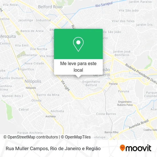 Rua Muller Campos mapa
