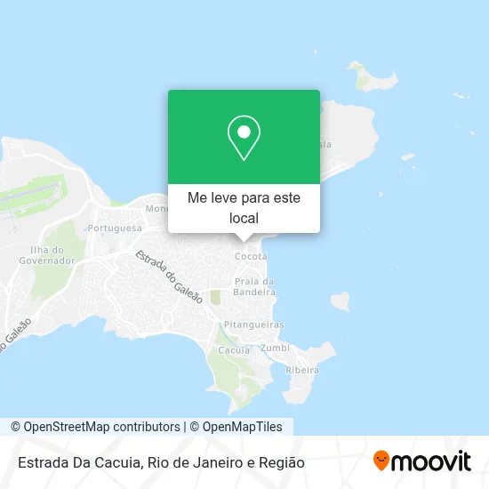 Estrada Da Cacuia mapa