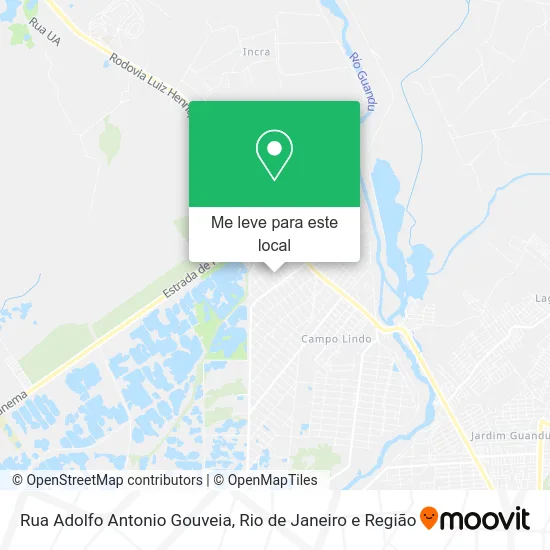 Rua Adolfo Antonio Gouveia mapa