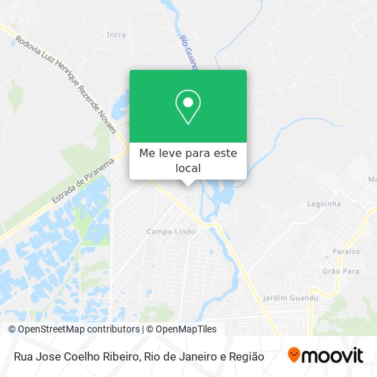 Rua Jose Coelho Ribeiro mapa