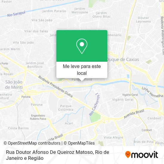Rua Doutor Afonso De Queiroz Matoso mapa