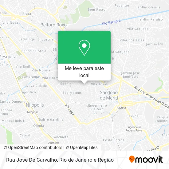 Rua Jose De Carvalho mapa