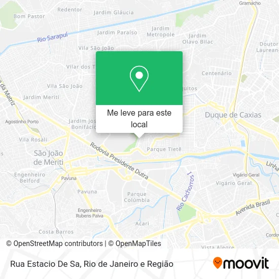 Rua Estacio De Sa mapa