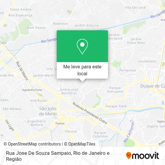 Rua Jose De Souza Sampaio mapa