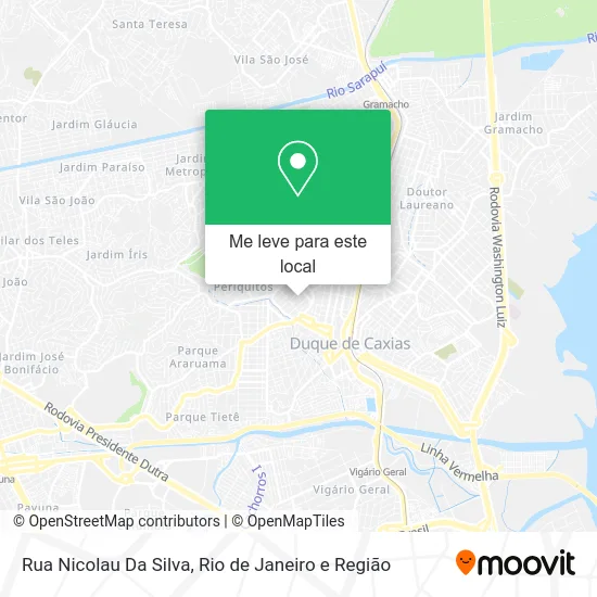 Rua Nicolau Da Silva mapa
