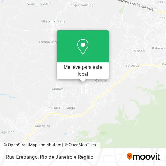 Rua Erebango mapa