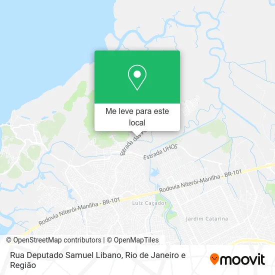 Rua Deputado Samuel Libano mapa