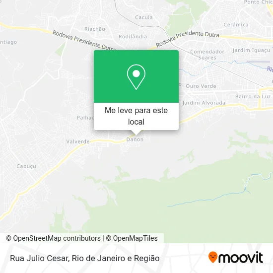 Rua Julio Cesar mapa