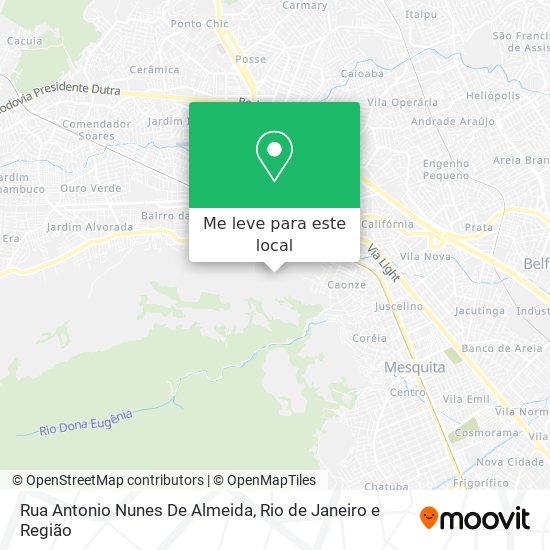 Rua Antonio Nunes De Almeida mapa