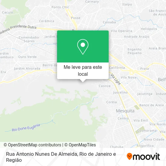 Rua Antonio Nunes De Almeida mapa