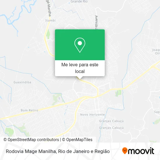 Rodovia Mage Manilha mapa