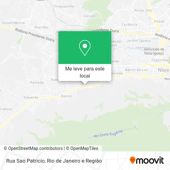 Rua Sao Patricio mapa