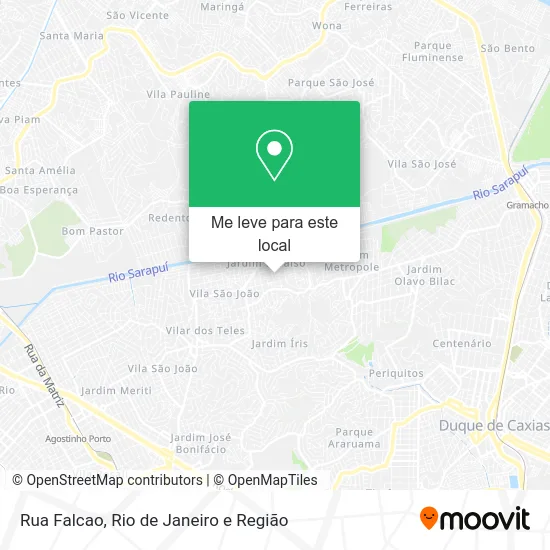 Rua Falcao mapa