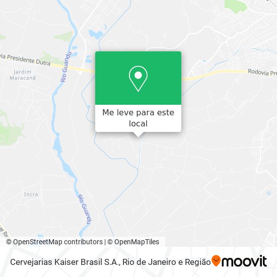 Cervejarias Kaiser Brasil S.A. mapa