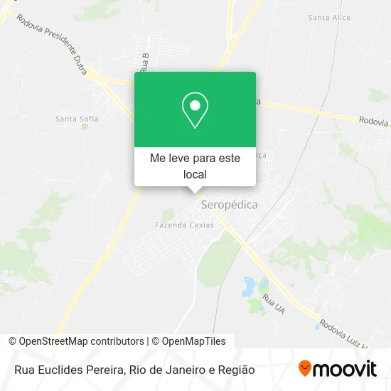 Rua Euclides Pereira mapa