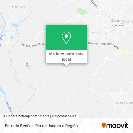 Estrada Benfica mapa