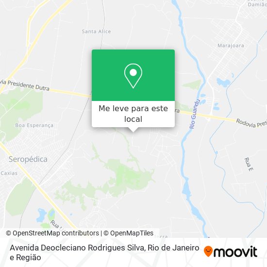 Avenida Deocleciano Rodrigues Silva mapa