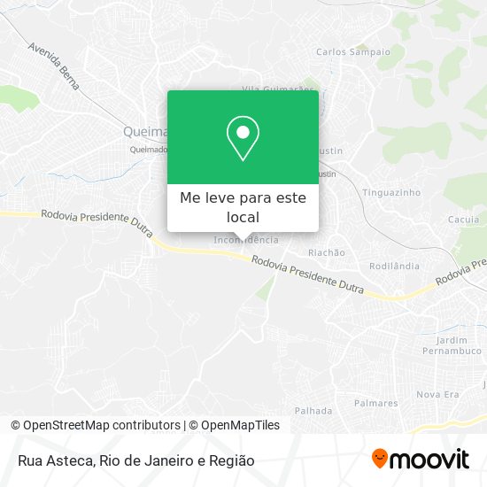 Rua Asteca mapa