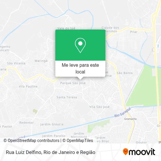 Rua Luiz Delfino mapa