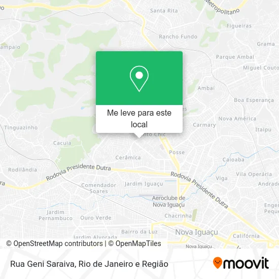Rua Geni Saraiva mapa