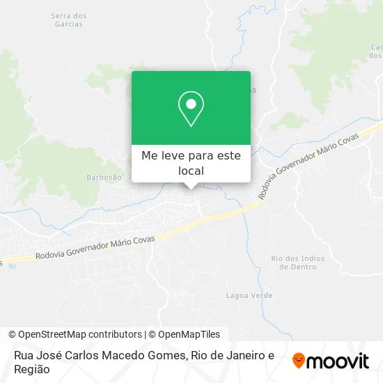 Rua José Carlos Macedo Gomes mapa