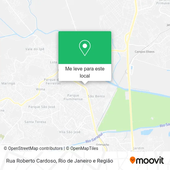 Rua Roberto Cardoso mapa