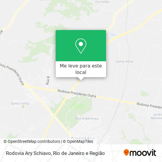 Rodovia Ary Schiavo mapa
