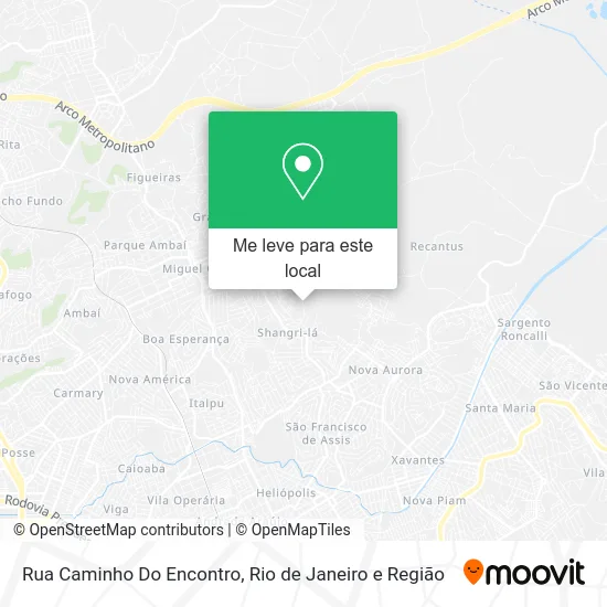 Rua Caminho Do Encontro mapa