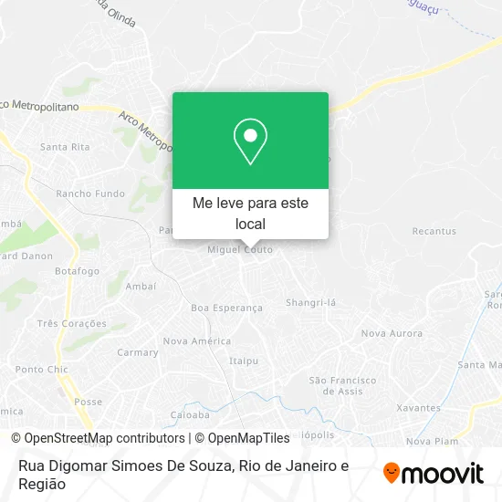 Rua Digomar Simoes De Souza mapa