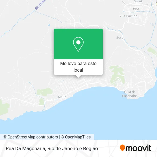 Rua Da Maçonaria mapa
