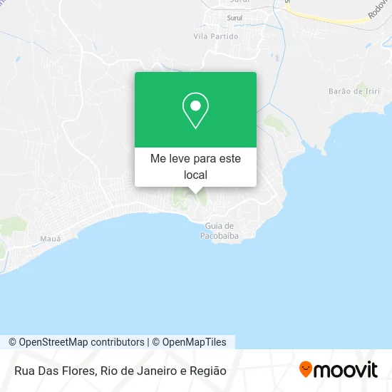 Rua Das Flores mapa