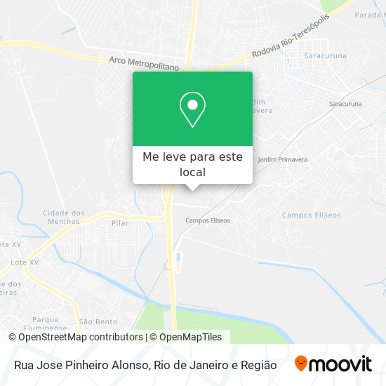 Rua Jose Pinheiro Alonso mapa