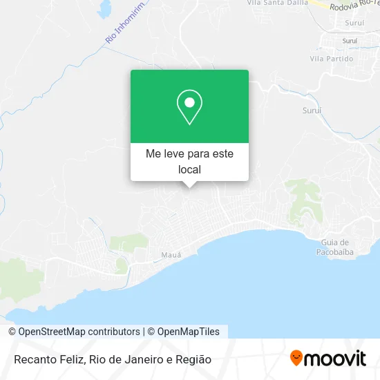 Recanto Feliz mapa