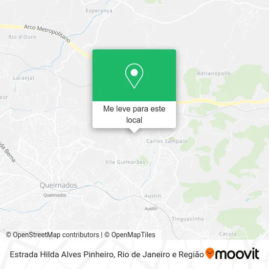 Estrada Hilda Alves Pinheiro mapa
